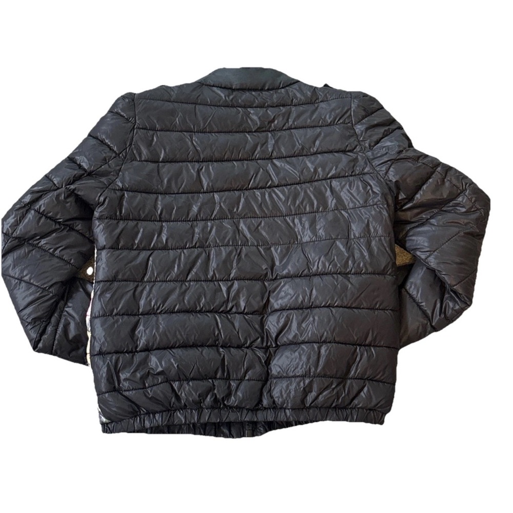 YIBUDAOWEI Fashion Couture Faux Leather streetwear Floral Puffer Coat  SZ 2P - Picture 3 of 17